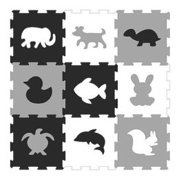 Mata Piankowa Puzzle Piankowe Zwierzątka Monochromatyczne