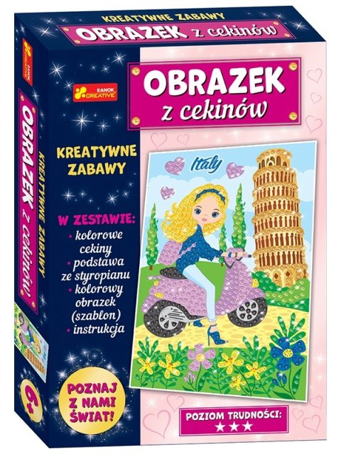 Podróże Krzywa Wieża w Pizie Włochy cekinowy obrazek Ranok