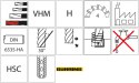 Frez do kopiowania HSC WNpelnow.Signum HA 4-ostrz.b.dlugi 10/2mm GÜHRING