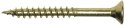 Wood screw 6x220MM galvanized gold incomplete thread
