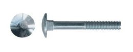 Galvanized lock screw. M10x50MM PN82406 DIN603 - BERIZA