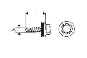 WKRĘT SAMOWIERTNY 4.8x20MM RAL 6029 - 200szt