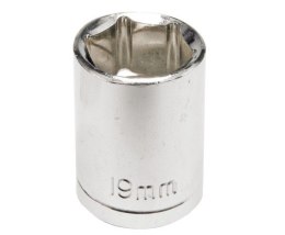 6-ANGLE SHORT CAP 1/2'''' 16MM CHROME-PLATED