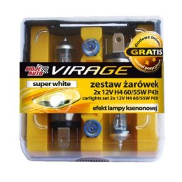 ZESTAW ŻARÓWEK SUPER WHITE 12V H4 60/55W 2 SZT.