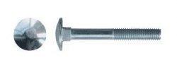Galvanized lock screw. M10x40MM PN82406 DIN603 - BERIZA