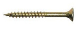 Wood screw 6x100MM zinc gold incomplete thread