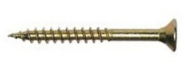 Wood screw 6x90MM galvanized gold incomplete thread