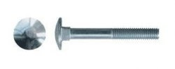 Galvanized lock screw. M12x240MM PN82406 DIN603 - BERIZA