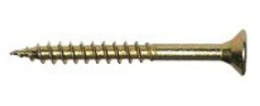 Wood screw 5x50MM galvanized yellow incomplete thread