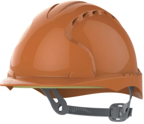 Kask ochronny HDPE 53-64 cm hełm EVO3 - pomarańczowy
