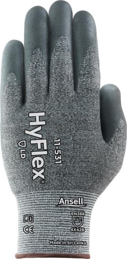 Rękawice montażowe HyFlex 11-531, rozmiar 10 Ansell (12 par)