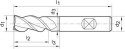 Frez trzpien.dlugiDIN6527 FIRE,typ RF100 4mm pelnoweg.,GÜHRING